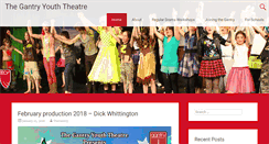 Desktop Screenshot of gantryyouththeatre.org.uk