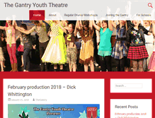 Tablet Screenshot of gantryyouththeatre.org.uk